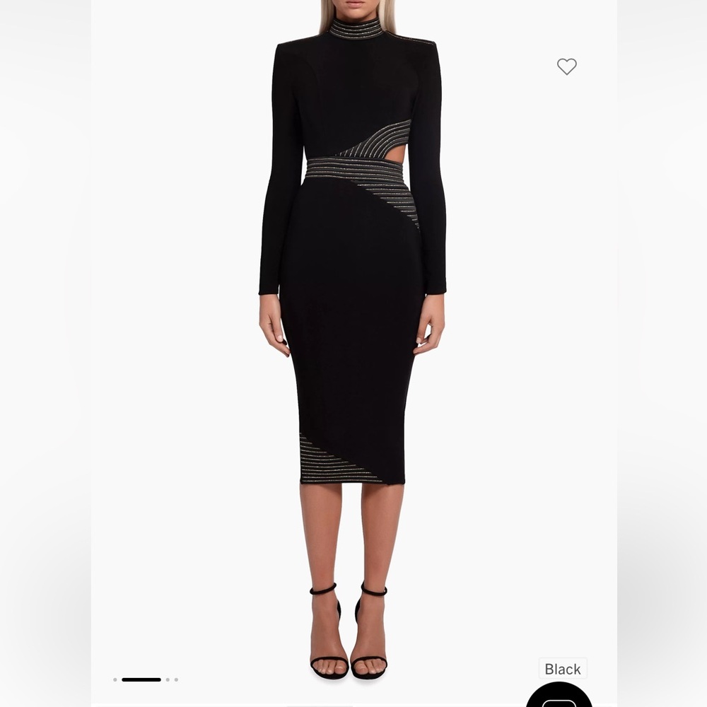 NWT - Zhivago “Message to Love” Side Cut Out Midi Dress - Picture 2 of 15